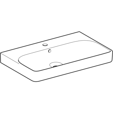 Geberit Smyle praustuvas, stačiakampio formos, 75x48cm 4 Geberit Smyle praustuvas, stačiakampio formos, 75x48cm 4