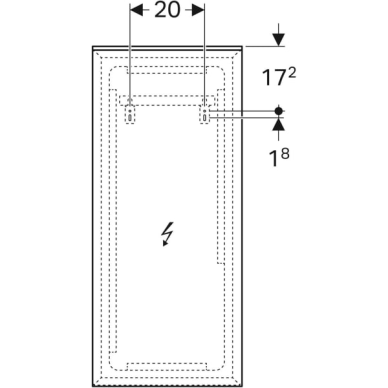 Geberit Xeno² veidrodis su apšvietimu 40x90cm 2 Geberit Xeno² veidrodis su apšvietimu 40x90cm 2