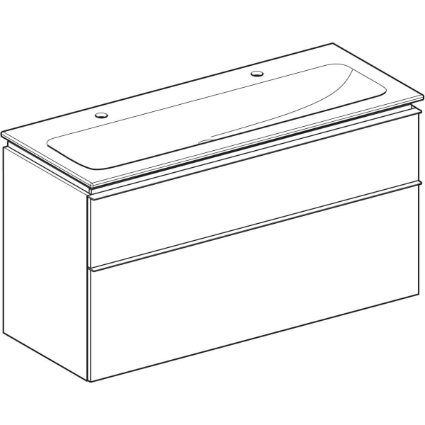 Geberit iCon baldinio praustuvo plonos konstrukcijos rinkinys, su spintele, dviem stalčiais ir praustuvo jungtimi, 120cm, pasirenkama spalva 4 Geberit iCon baldinio praustuvo plonos konstrukcijos rinkinys, su spintele, dviem stalčiais ir praustuvo jungtimi, 120cm, pasirenkama spalva 4