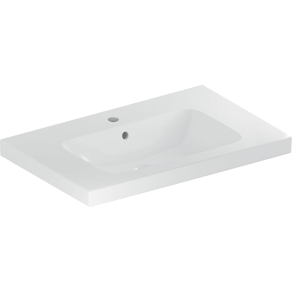 Geberit iCon Light praustuvas su daiktų laikymo paviršiumi 75x48cm Geberit iCon Light praustuvas su daiktų laikymo paviršiumi 75x48cm