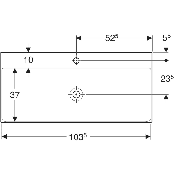 Geberit ONE praustuvas 105x48cm 3 Geberit ONE praustuvas 105x48cm 3