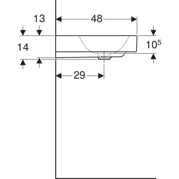 Geberit ONE praustuvas 120x48cm 1 Geberit ONE praustuvas 120x48cm 1