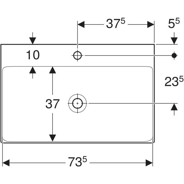 Geberit ONE praustuvas 75x48cm 3 Geberit ONE praustuvas 75x48cm 3