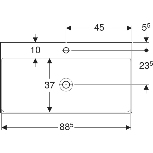 Geberit ONE praustuvas 90x48cm 3 Geberit ONE praustuvas 90x48cm 3