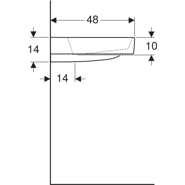 Geberit ONE praustuvas CleanDrain 105x48cm 1 Geberit ONE praustuvas CleanDrain 105x48cm 1