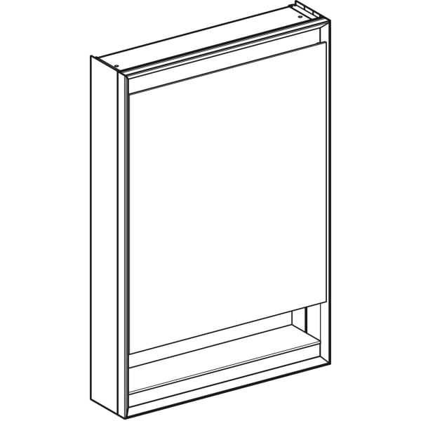 Geberit ONE veidrodinė spintelė su niša ir ComfortLight, su vienomis durelėmis, virštinkinio montavimo, 90 cm aukščio 4