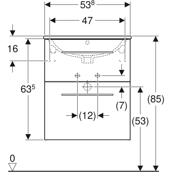 Geberit Selnova Square plonos konstrukcijos baldinio praustuvo rinkinys su apatine spintele, dviejų stalčių, 55cm, spalvų pasirinkimas 2 Geberit Selnova Square plonos konstrukcijos baldinio praustuvo rinkinys su apatine spintele, dviejų stalčių, 55cm, spalvų pasirinkimas 2
