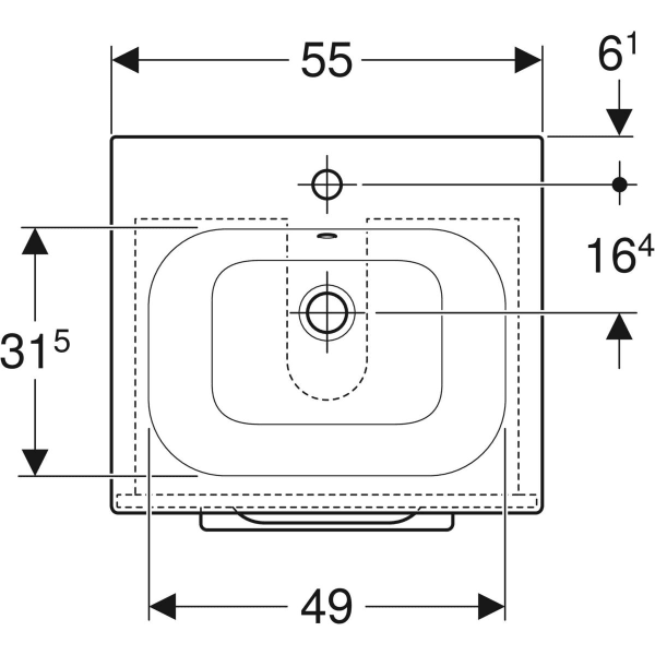 Geberit Selnova Square plonos konstrukcijos baldinio praustuvo rinkinys su apatine spintele, dviejų stalčių, 55cm, spalvų pasirinkimas 3 Geberit Selnova Square plonos konstrukcijos baldinio praustuvo rinkinys su apatine spintele, dviejų stalčių, 55cm, spalvų pasirinkimas 3
