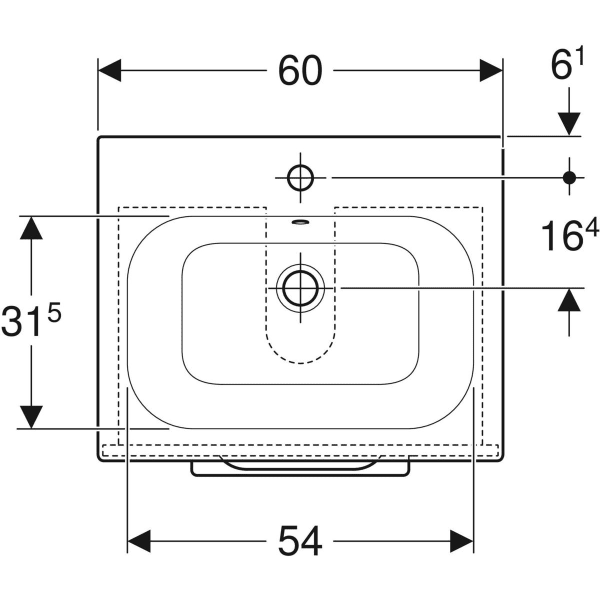 Geberit Selnova Square plonos konstrukcijos baldinio praustuvo rinkinys su apatine spintele, dviejų stalčių, 60cm, spalvų pasirinkimas 3 Geberit Selnova Square plonos konstrukcijos baldinio praustuvo rinkinys su apatine spintele, dviejų stalčių, 60cm, spalvų pasirinkimas 3