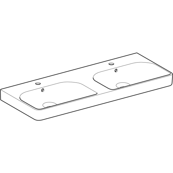 Geberit Smyle dvigubas praustuvas, stačiakampio formos 120x48cm 5