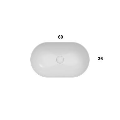 Globo Le Ciotole praustuvas 60x36 h16 cm Globo Le Ciotole praustuvas 60x36 h16 cm