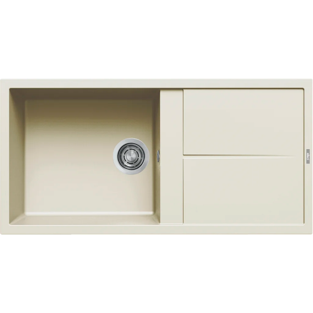 Granitinė plautuvė Elleci UNICO 480, balta antikinė G62 Granitinė plautuvė Elleci UNICO 480, balta antikinė G62