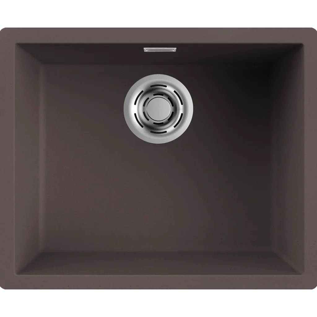 Granitinė plautuvė Elleci Zen 105, ruda K87 Granitinė plautuvė Elleci Zen 105, ruda K87