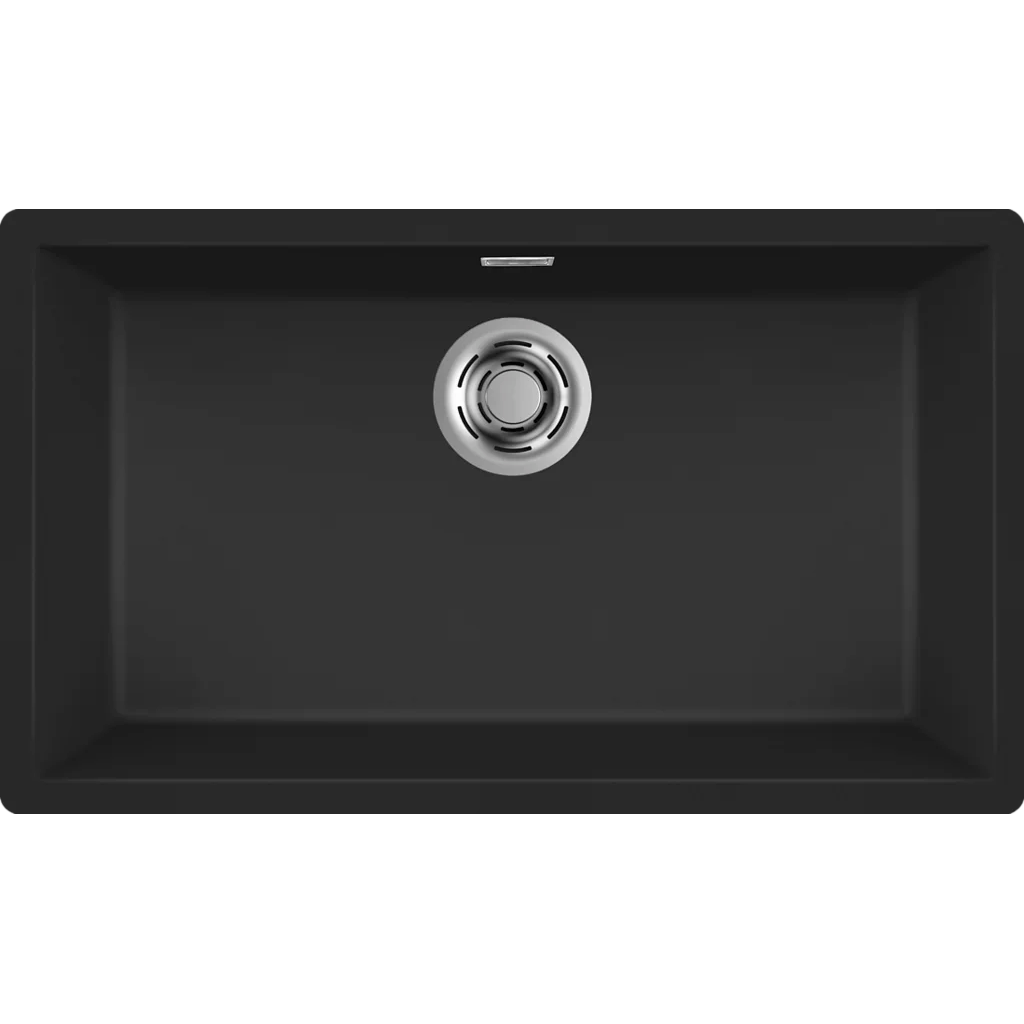 Granitinė plautuvė Elleci Zen 130, juoda K86 Granitinė plautuvė Elleci Zen 130, juoda K86
