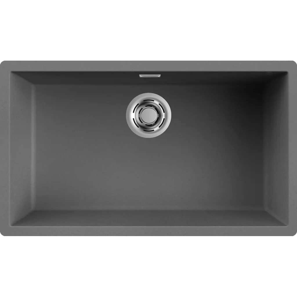 Granitinė plautuvė Elleci Zen 130, pilka K99 Granitinė plautuvė Elleci Zen 130, pilka K99