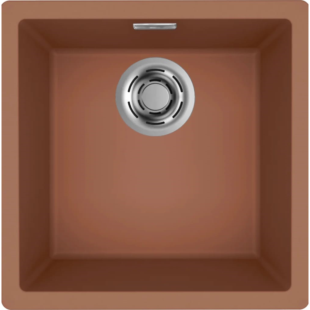 Granitinė plautuvė Elleci Zen Elite 102, molio K83, juodas ventilis Granitinė plautuvė Elleci Zen Elite 102, molio K83, juodas ventilis