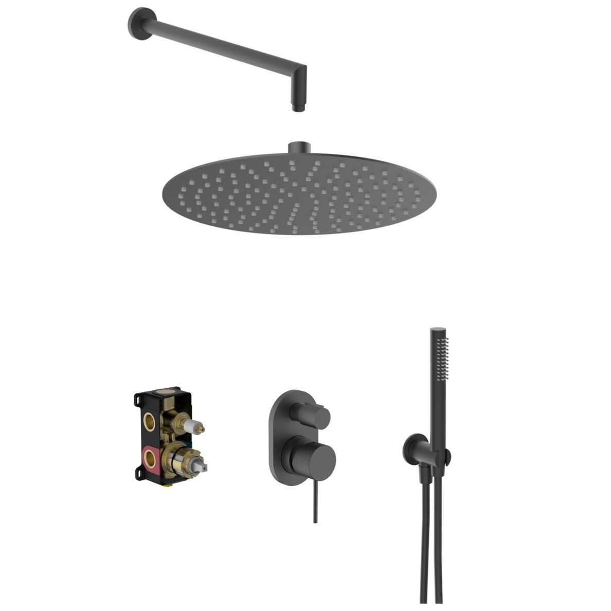 Graphite spalvos potinkinė dušo sistema Teorema LAB 3.0 Graphite spalvos potinkinė dušo sistema Teorema LAB 3.0