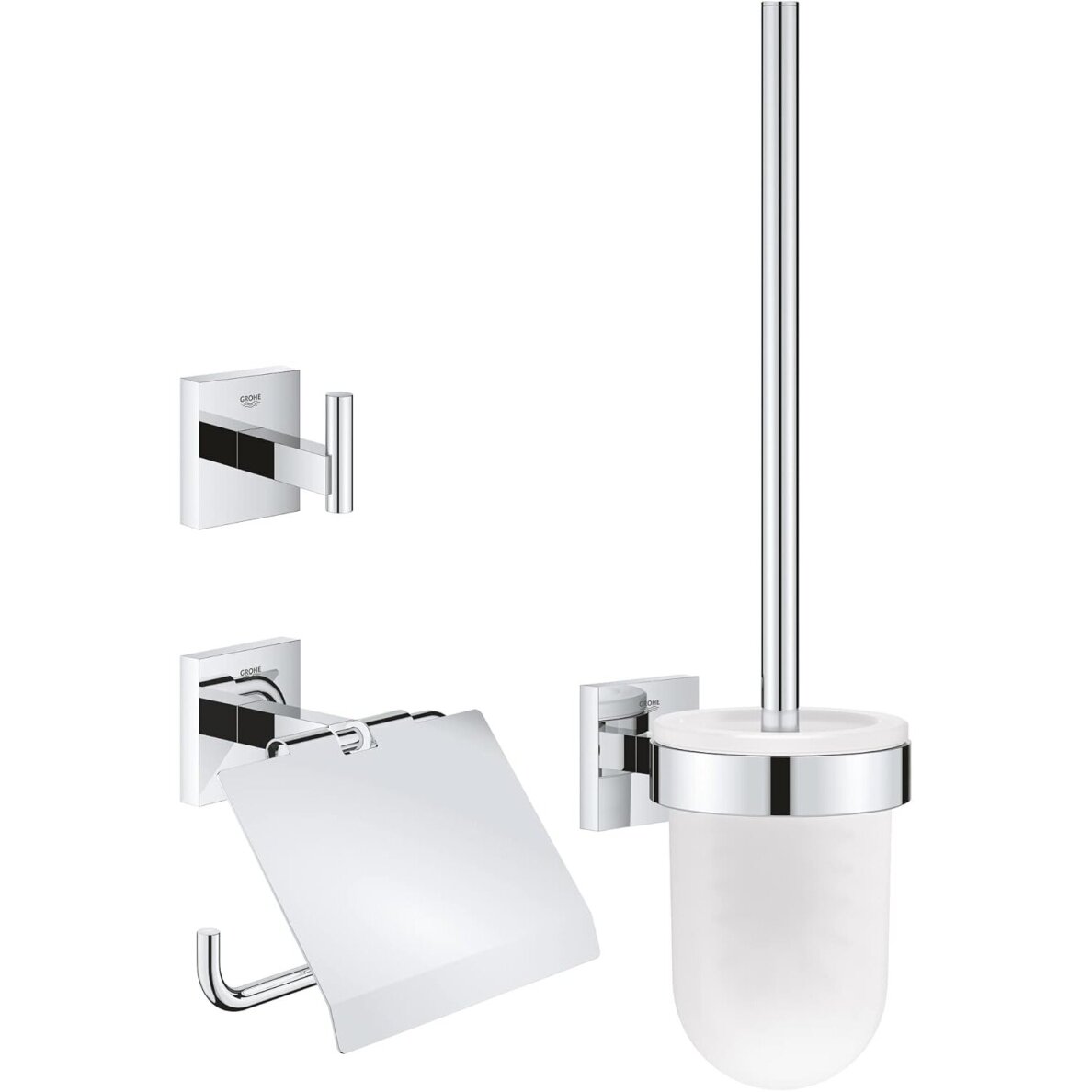 GROHE Start Cube QuickFix City 3-in-1 WC aksesuarų rinkinys GROHE Start Cube QuickFix City 3-in-1 WC aksesuarų rinkinys