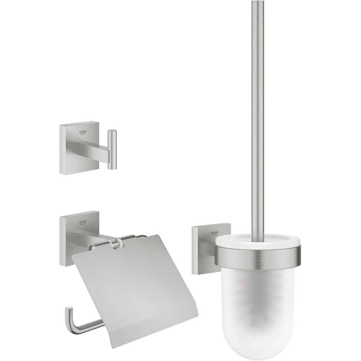 GROHE Start Cube QuickFix City 3-in-1 WC aksesuarų rinkinys GROHE Start Cube QuickFix City 3-in-1 WC aksesuarų rinkinys