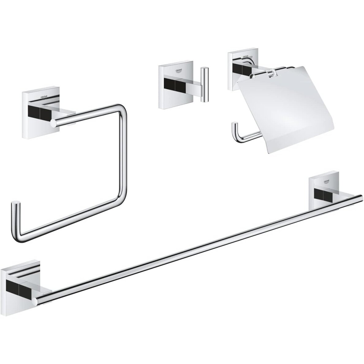 GROHE Start Cube QuickFix Guest 4-in-1 vonios kambario aksesuarų rinkinys