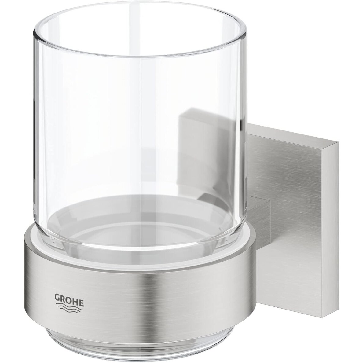 GROHE Start Cube QuickFix skaidri stiklinė su laikikliu 1