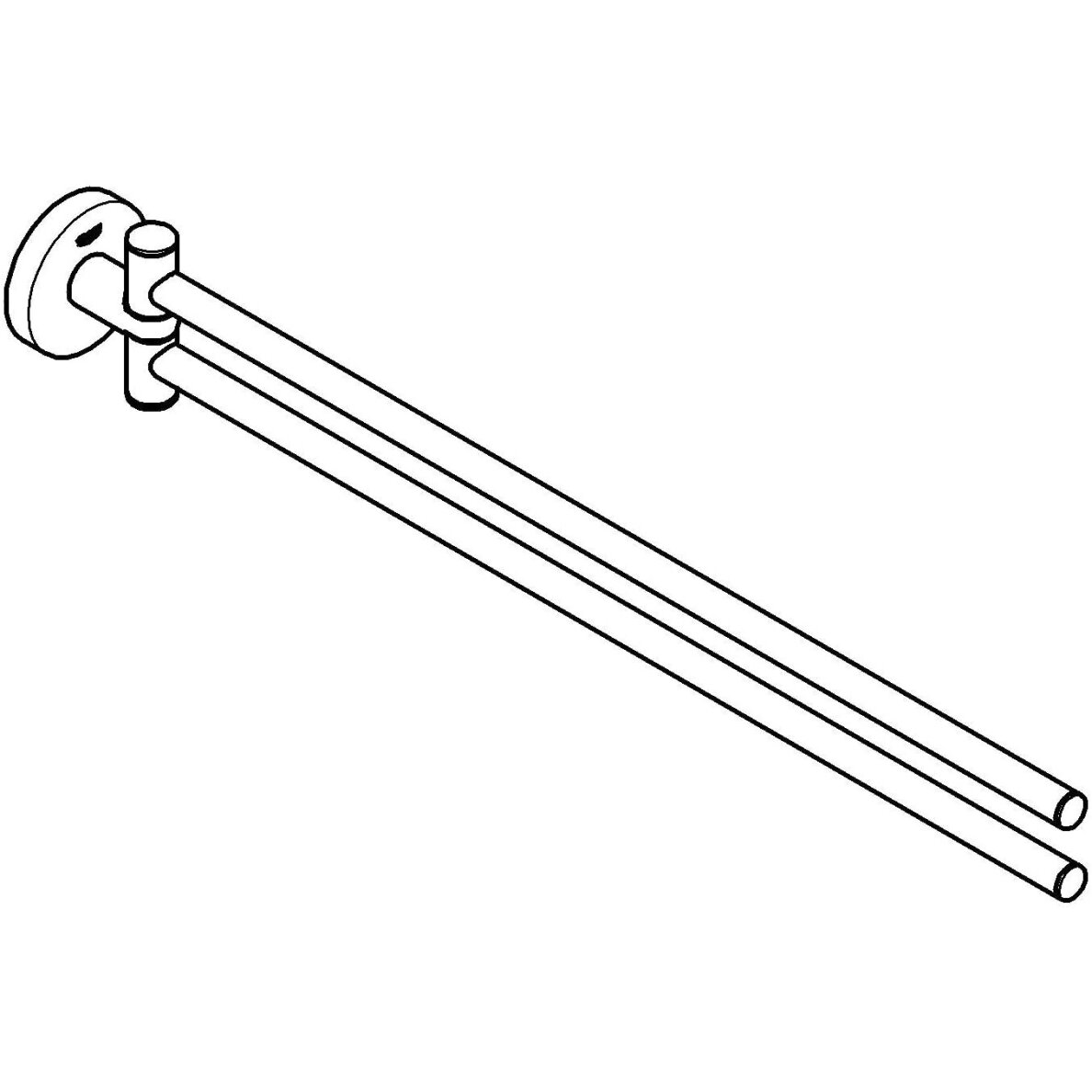 GROHE Start rankšluosčių laikiklis (439 mm) 2 GROHE Start rankšluosčių laikiklis (439 mm) 2