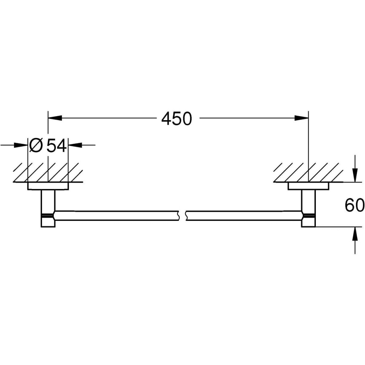 GROHE Start rankšluosčių laikiklis (450mm) 2