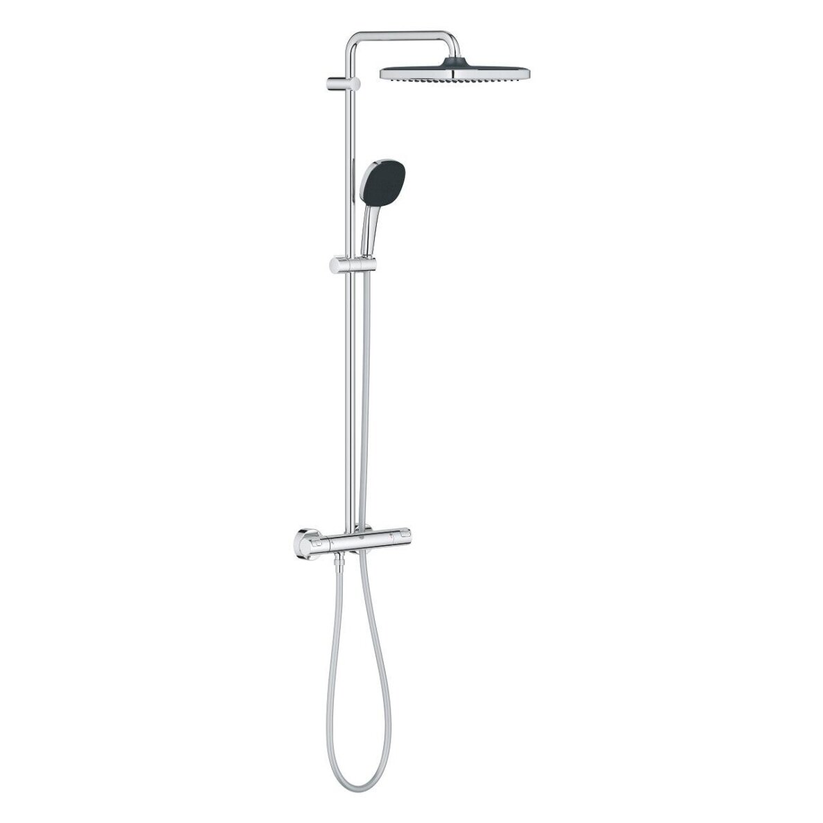GROHE VITALIO COMFORT 250 termostatinė dušo sistema, blizgus chromas GROHE VITALIO COMFORT 250 termostatinė dušo sistema, blizgus chromas
