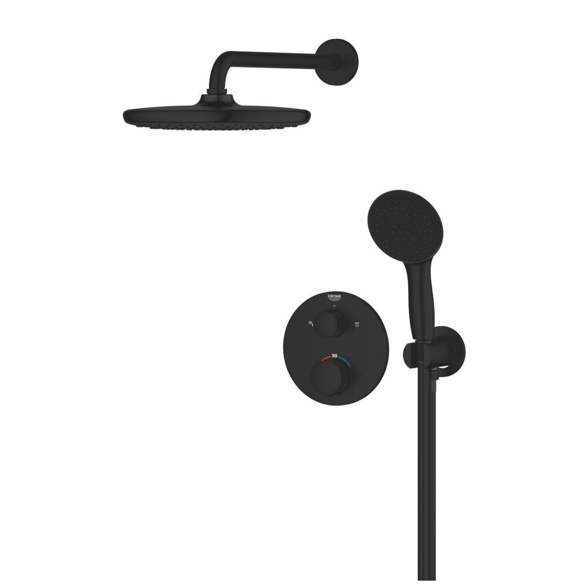GROHE VITALIO START potinkinė termostatinė dušo sistema 4 GROHE VITALIO START potinkinė termostatinė dušo sistema 4