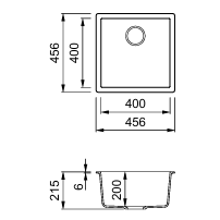 Granitinė plautuvė Elleci Zen 102, balta K96 1