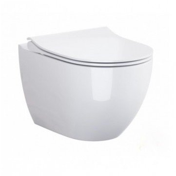 GROHE ir Cersanit RIMLESS su SLIM soft close komplektas 3 GROHE ir Cersanit RIMLESS su SLIM soft close komplektas 3