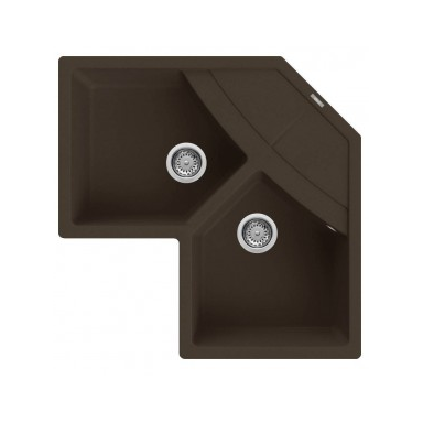 Granitinė kampinė plautuvė Elleci UNICO Corner 830x830x206, ESSPRESO G78 Granitinė kampinė plautuvė Elleci UNICO Corner 830x830x206, ESSPRESO G78