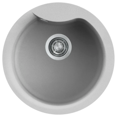 Granitinė plautuvė Elleci EGO ROUND Ø485mm, šviesiai pilka M79 Granitinė plautuvė Elleci EGO ROUND Ø485mm, šviesiai pilka M79