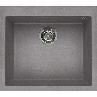 Granitinė plautuvė Elleci QUADRA 105 57x50 cemento G48 Granitinė plautuvė Elleci QUADRA 105 57x50 cemento G48
