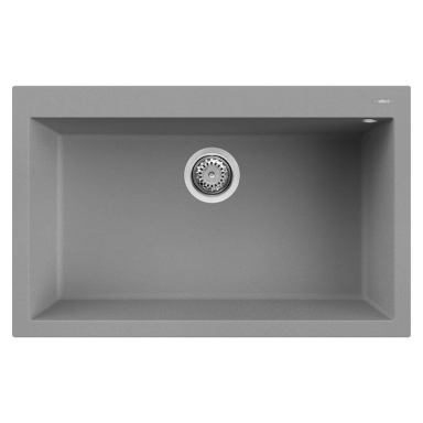 Granitinė plautuvė Elleci QUADRA 130 790x500x217, Cemento G48 Granitinė plautuvė Elleci QUADRA 130 790x500x217, Cemento G48