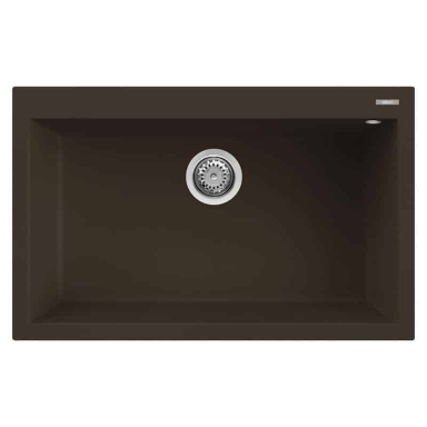 Granitinė plautuvė Elleci QUADRA 130 790x500x217, Espresso G78 Granitinė plautuvė Elleci QUADRA 130 790x500x217, Espresso G78