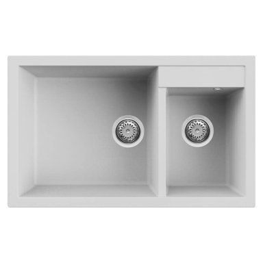 Granitinė plautuvė ELLECI QUADRA 440 815x500x231 , balta G68 Granitinė plautuvė ELLECI QUADRA 440 815x500x231 , balta G68