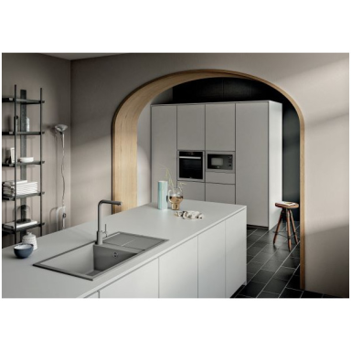 Granitinė plautuvė Elleci UNICO 125 65X50 balta 68 Granitinė plautuvė Elleci UNICO 125 65X50 balta 68