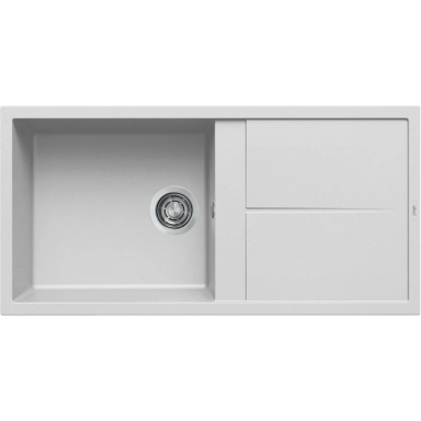 Granitinė plautuvė Elleci UNICO 480, balta G68