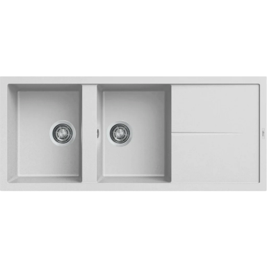 Granitinė plautuvė Elleci UNICO 500, balta G68 Granitinė plautuvė Elleci UNICO 500, balta G68