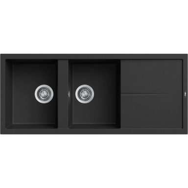 Granitinė plautuvė Elleci UNICO 500, juoda G40 Granitinė plautuvė Elleci UNICO 500, juoda G40