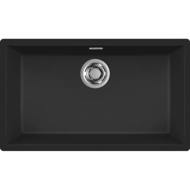Granitinė plautuvė Elleci Zen 130, juoda K86 Granitinė plautuvė Elleci Zen 130, juoda K86