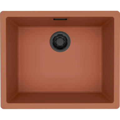 Granitinė plautuvė Elleci Zen Elite 105, molio K83, juodas ventilis Granitinė plautuvė Elleci Zen Elite 105, molio K83, juodas ventilis