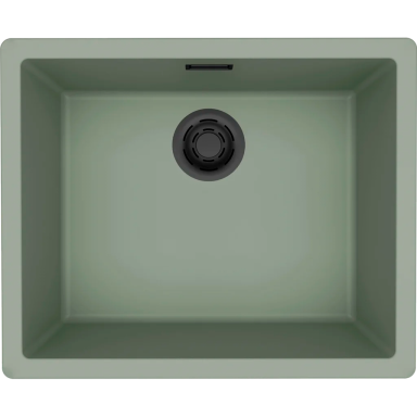 Granitinė plautuvė Elleci Zen Elite 105, žalsva K82, juodas ventilis Granitinė plautuvė Elleci Zen Elite 105, žalsva K82, juodas ventilis