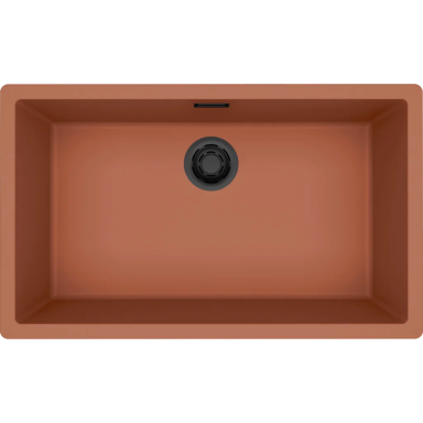 Granitinė plautuvė Elleci Zen Elite 130, molio K83, juodas ventilis Granitinė plautuvė Elleci Zen Elite 130, molio K83, juodas ventilis