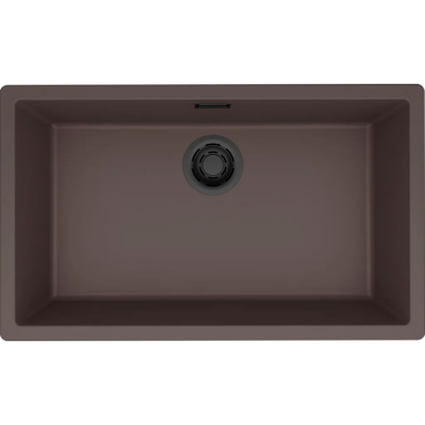 Granitinė plautuvė Elleci Zen Elite 130, ruda K87 juodas ventilis Granitinė plautuvė Elleci Zen Elite 130, ruda K87 juodas ventilis