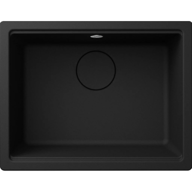 Granitinė plautuvė montuojama iš apačios Elleci Time Black 105 Granitinė plautuvė montuojama iš apačios Elleci Time Black 105