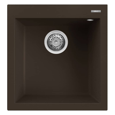 Granitinė plautuvė QUADRA 102 47.1x50.1, Espresso G78 Granitinė plautuvė QUADRA 102 47.1x50.1, Espresso G78