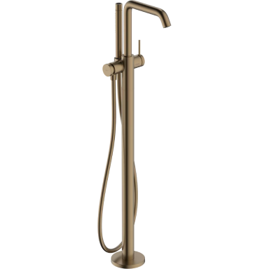Grindinis vonios maišytuvas su rankiniu dušu Hansgrohe Tecturis S, šlifuotos bronzos Grindinis vonios maišytuvas su rankiniu dušu Hansgrohe Tecturis S, šlifuotos bronzos