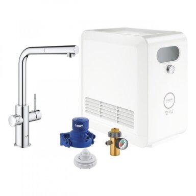 Grohe Blue Professional L maišytuvas plautuvei 368 mm su bluetooth ir WIFI Grohe Blue Professional L maišytuvas plautuvei 368 mm su bluetooth ir WIFI